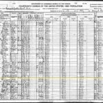 1920 census record with Ben Lee highlighted