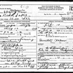 Ben Lee's death certificate