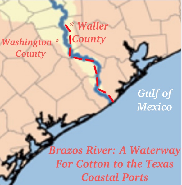 Map of Brazos River